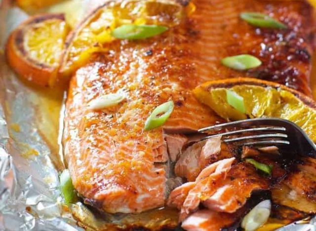 Honey-Glazed Salmon with Orange and Ginger