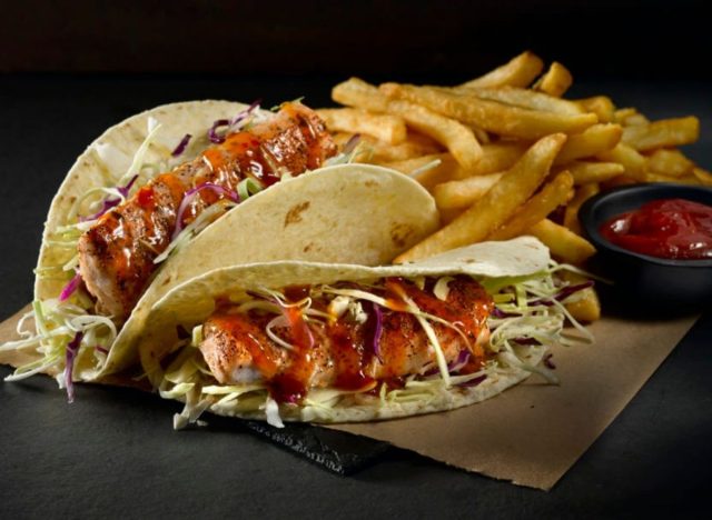 Long John Silver's Seasoned Grilled Salmon Taco