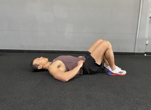 Supine Vacuum Pose