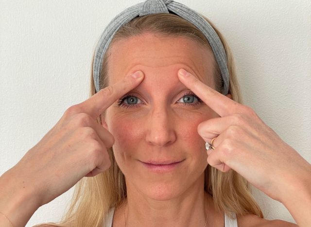 brow lifter face yoga exercise