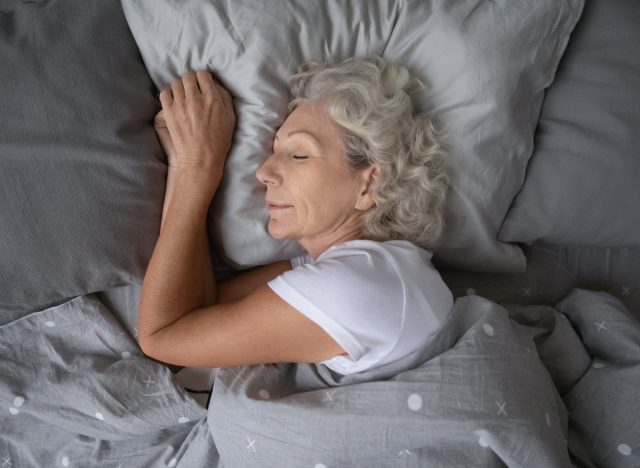 older person peacefully napping
