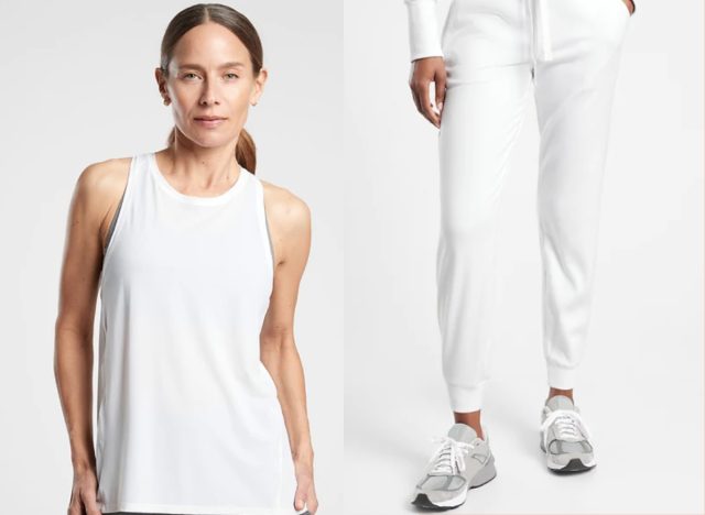 workout tank and joggers by Athleta