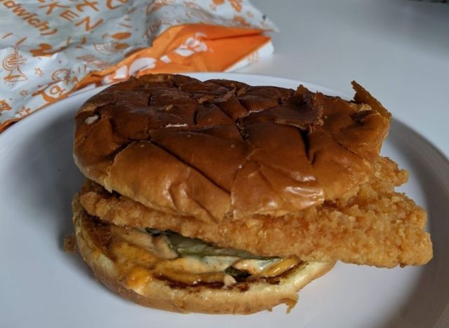 Popeye's Spicy Cajun Flounder Sandwich