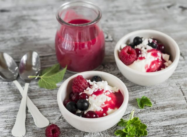 Ricotta and berries