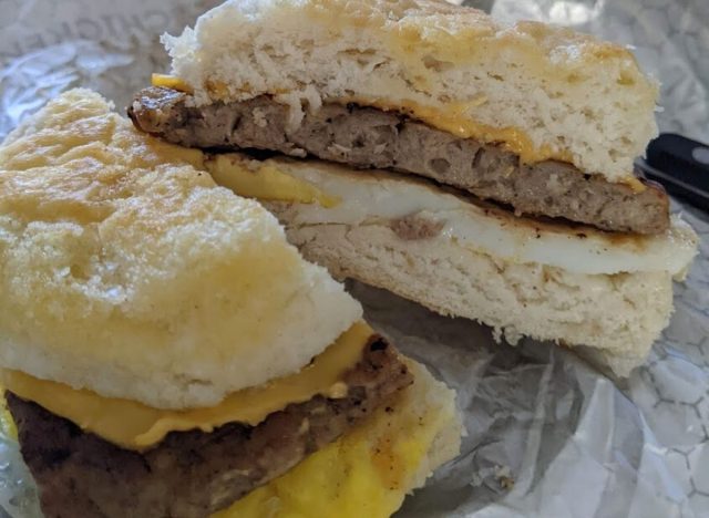 Sausage Biscuit Egg Cheese wendys