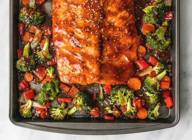 Teriyaki Salmon and Vegetables