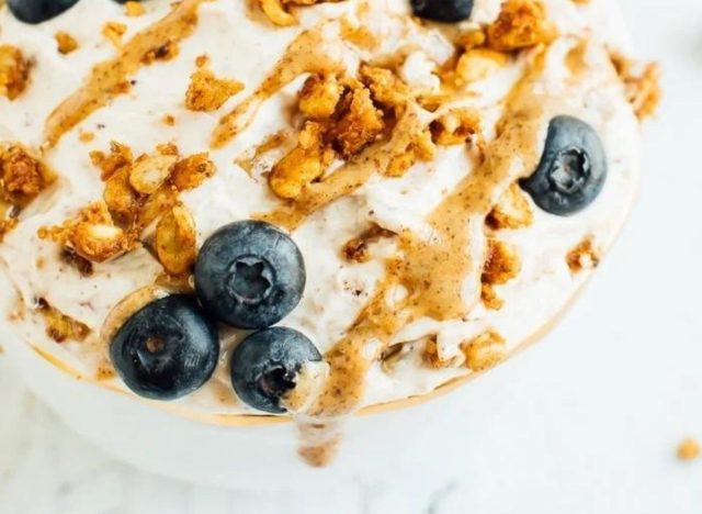 Whipped Peanut Butter Yogurt Bowl