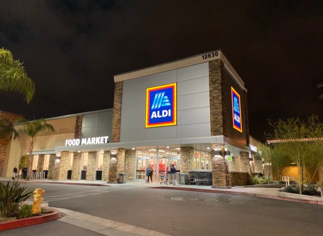 aldi nighttime shot