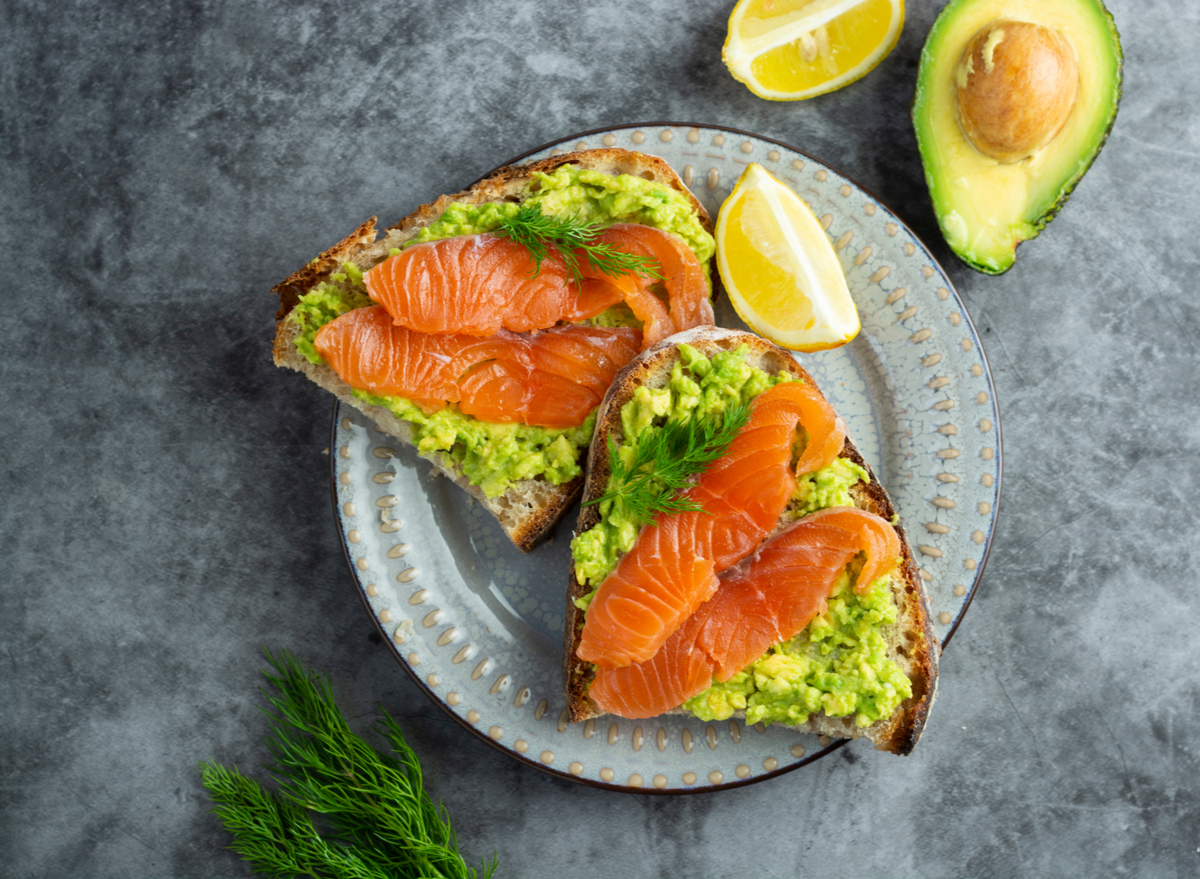 avocado toast with smoked salmon