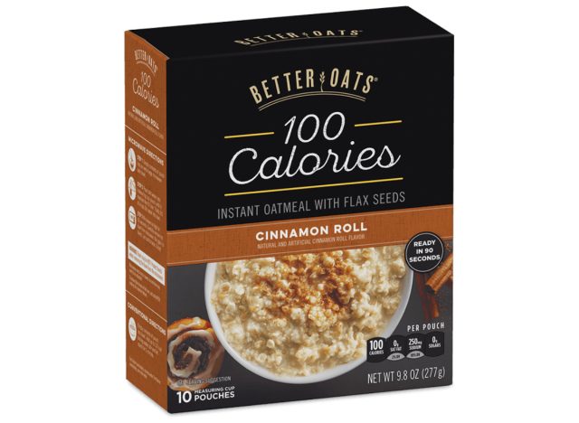 better oats 100 calorie cinnamon roll oatmeal