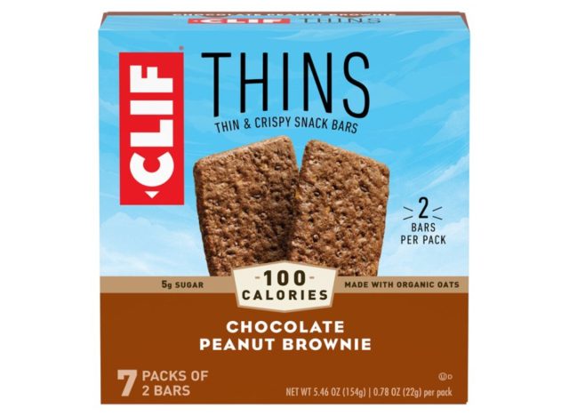 chocolate peanut brownie clif thins