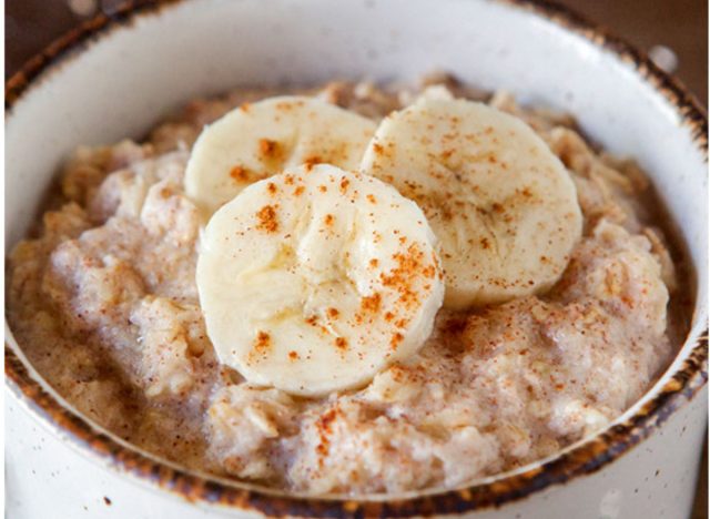 cinnamon banana belly fat burning oatmeal