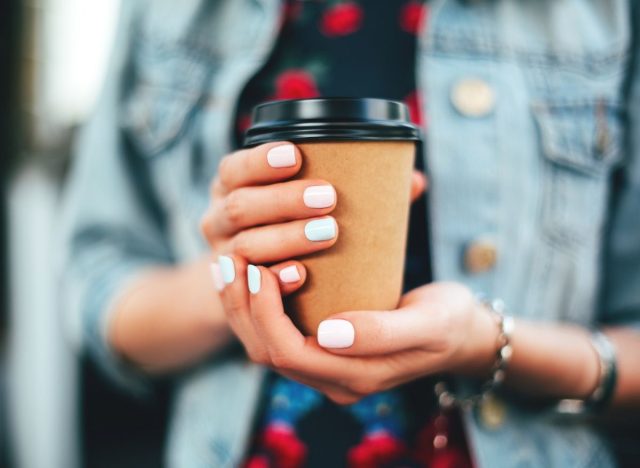 disposable coffee cup