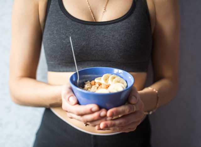 eating oatmeal after a workout