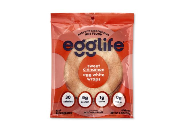 egglife sweet cinnamon egg white wraps