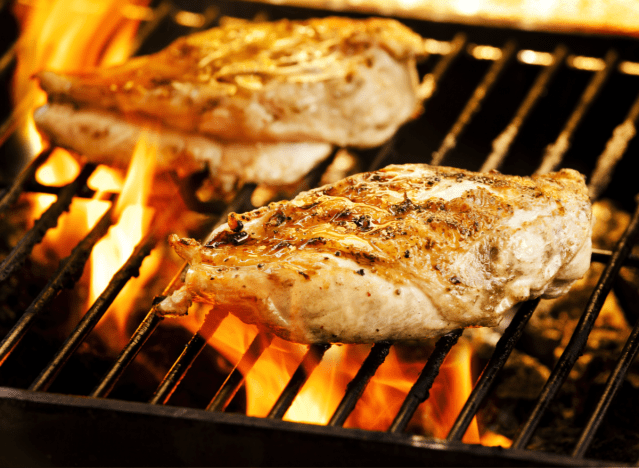 grilling chicken