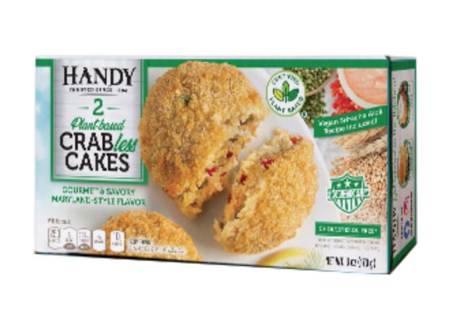 handy seafood plant-based 'crabless' cakes