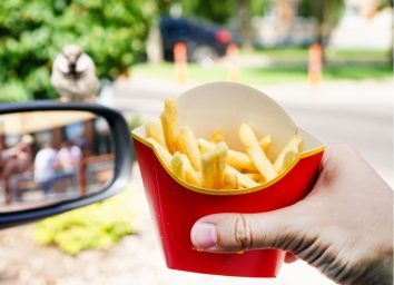 holding mcdonald's fries