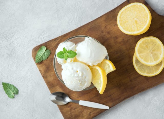 lemon ice cream