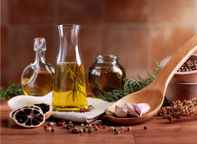 olive oil, spices, and herbs