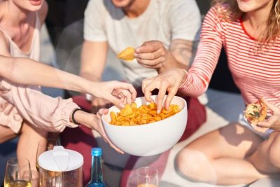 people snacking