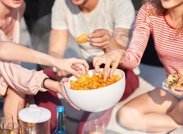 people snacking