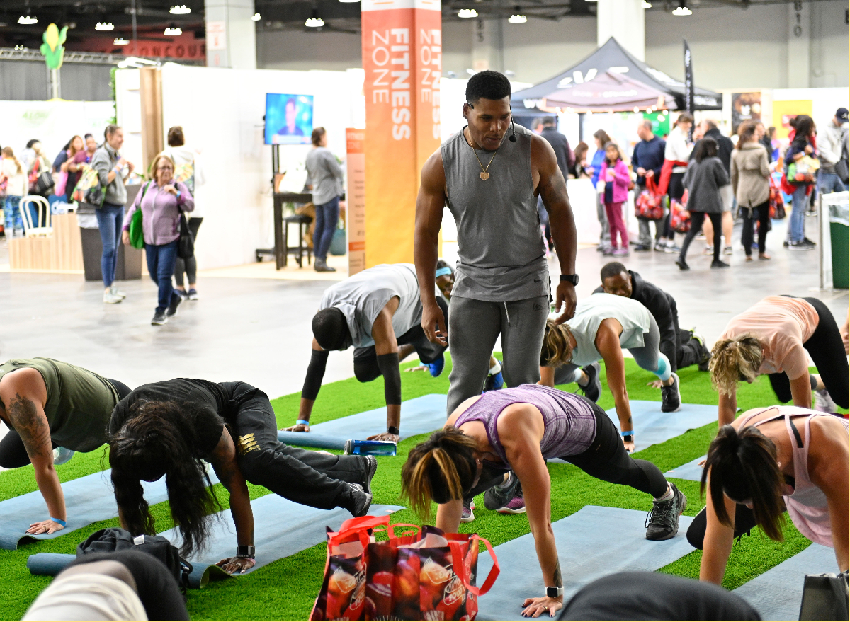 ron boss everline leading workout class