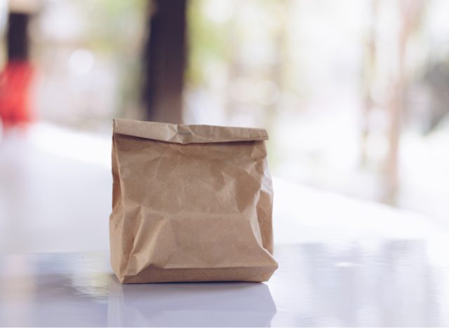 small brown paper bag