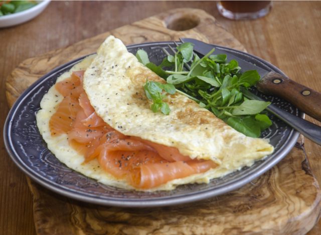 smoked salmon omelet