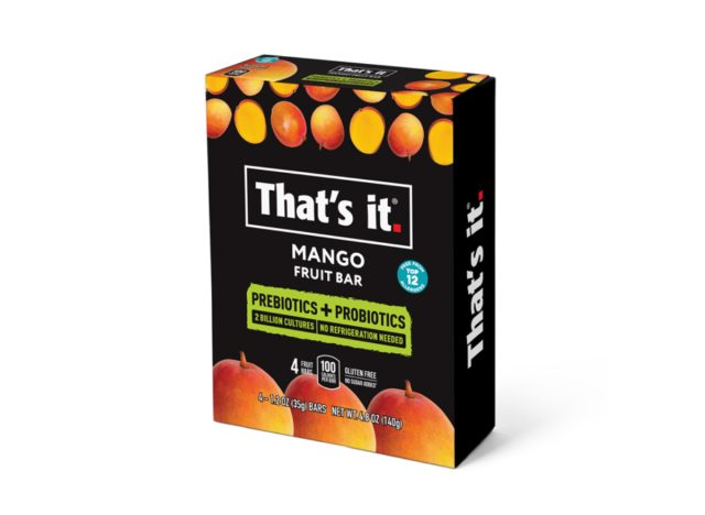 that's it prebiotic + probiotic mango fruit bars