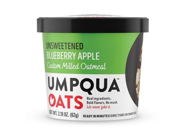 umpqua oats blueberry apple unsweetened oatmeal cup