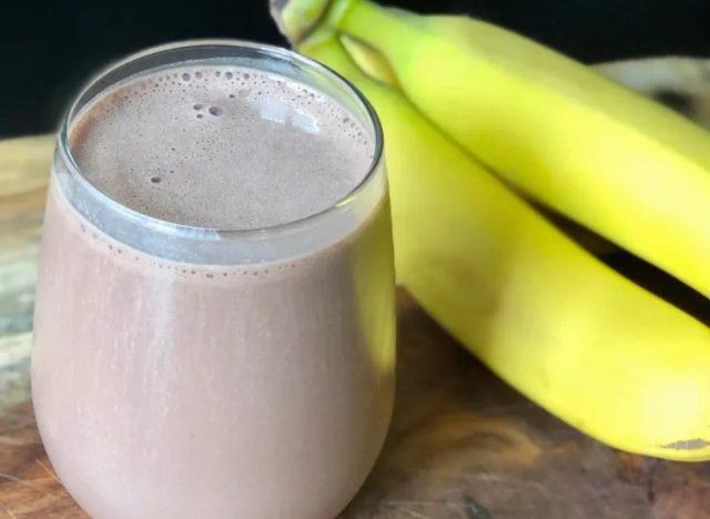 vegan banana chocolate shake