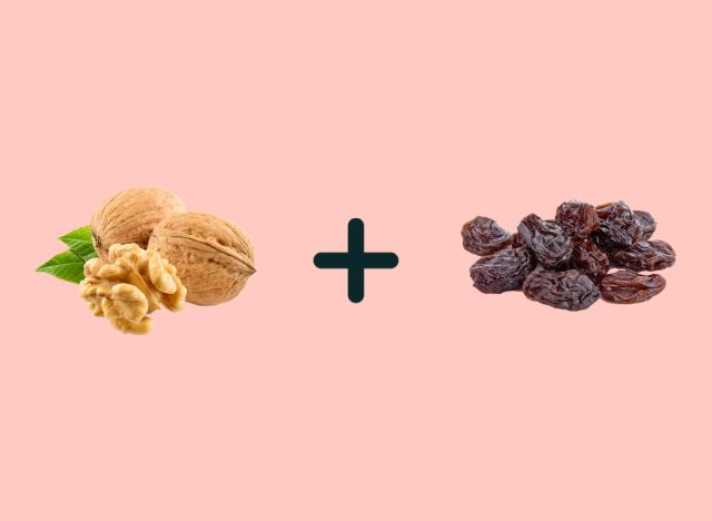 walnuts and raisins