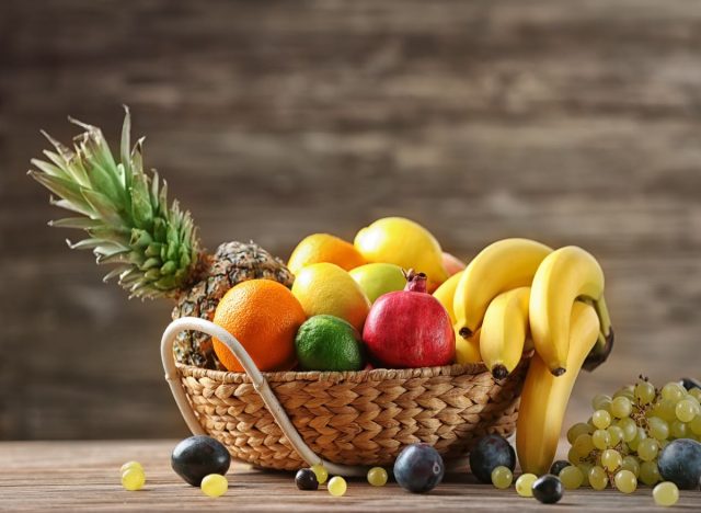 Basket of Assorted Fruits