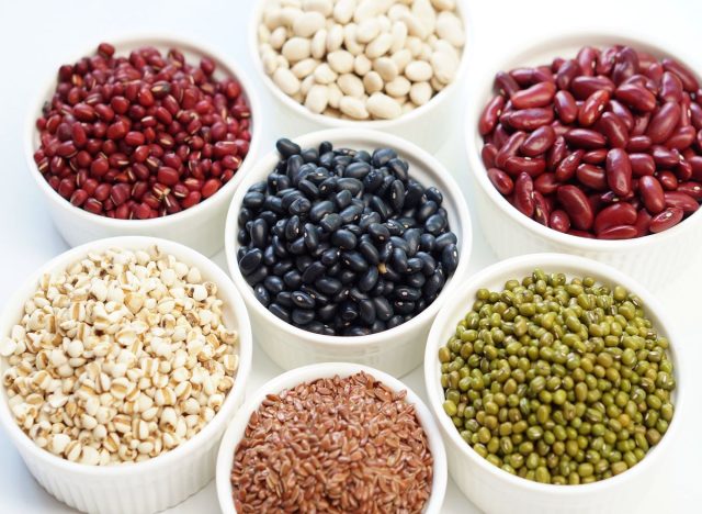 Multiple Types of Beans in Bowls