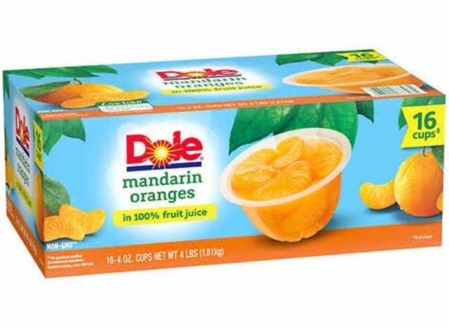 Costco Dole Mandarin Orange Cups