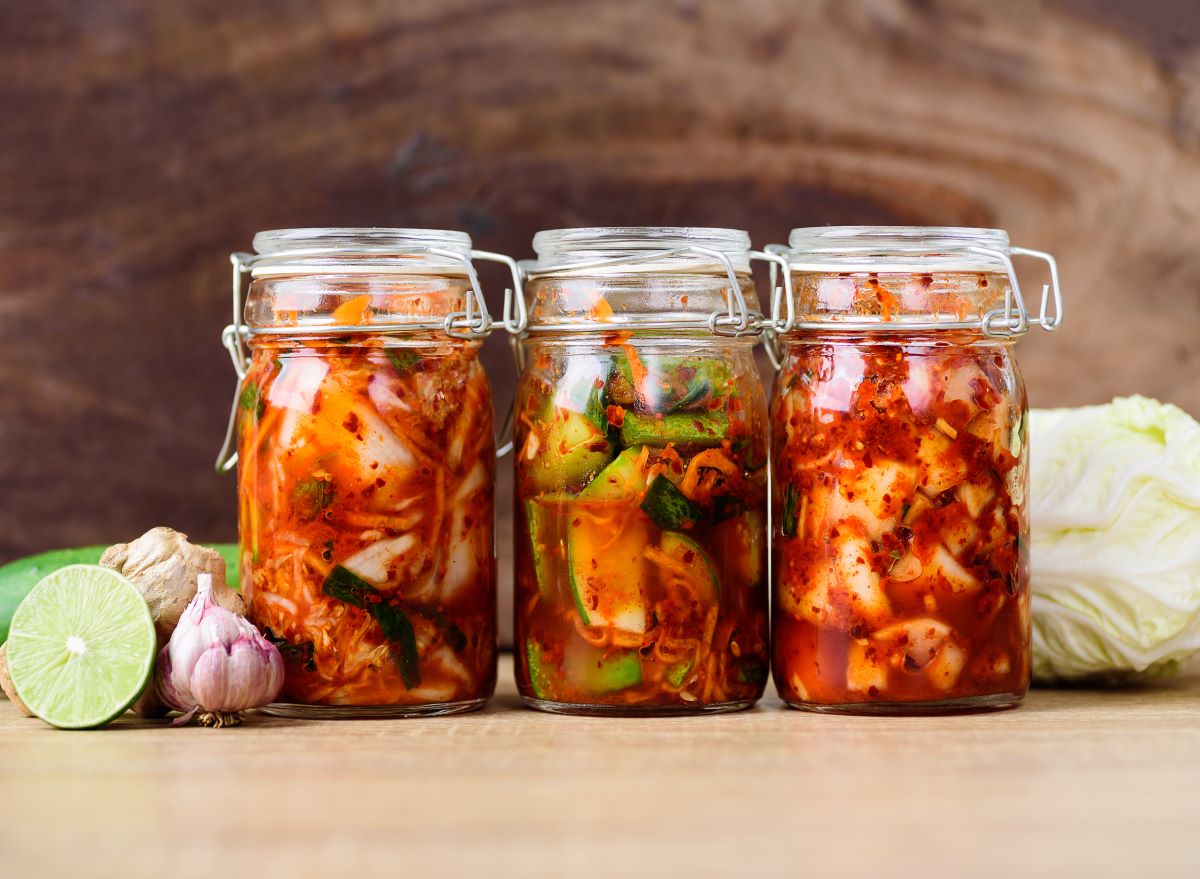 Fermented foods in jars