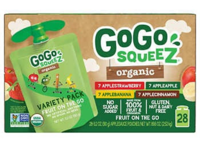 GoGo SqueeZ Organic Applesauce