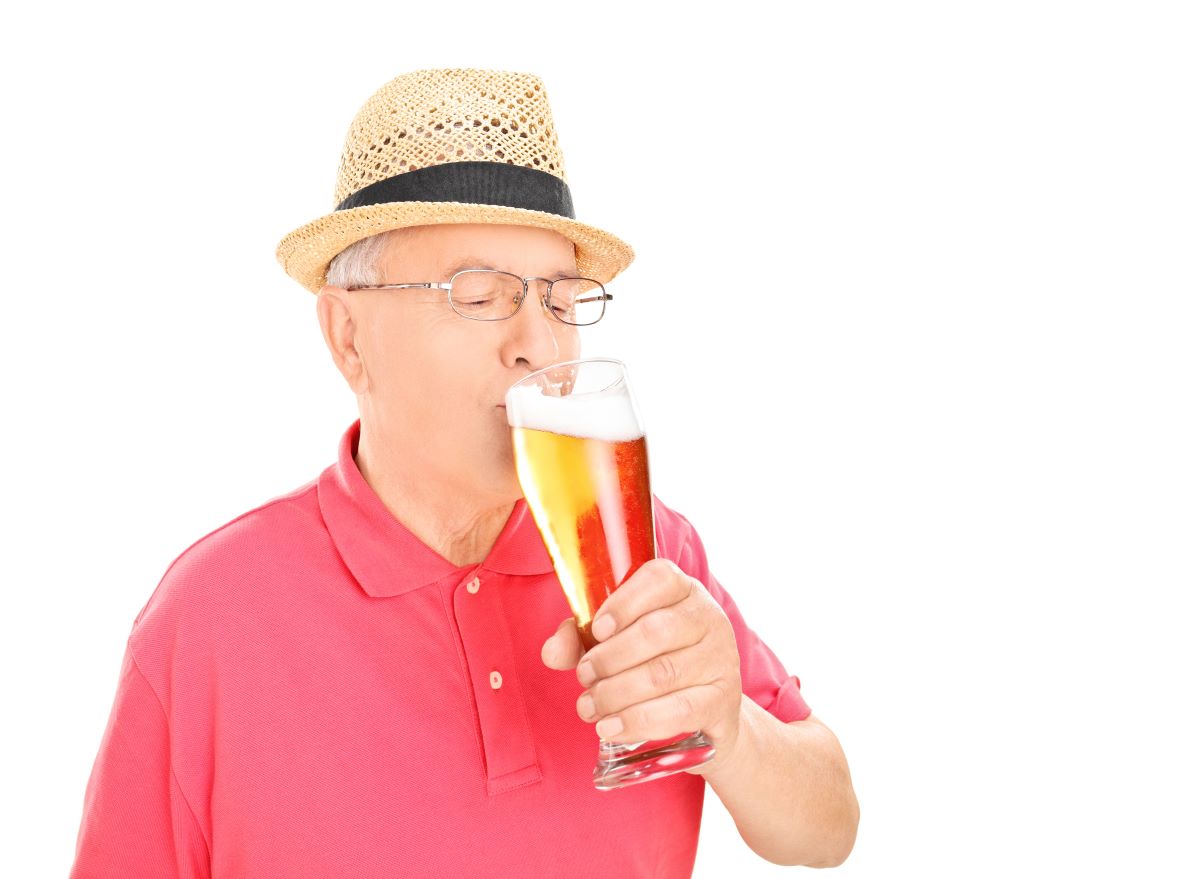 Man Drinking Beer