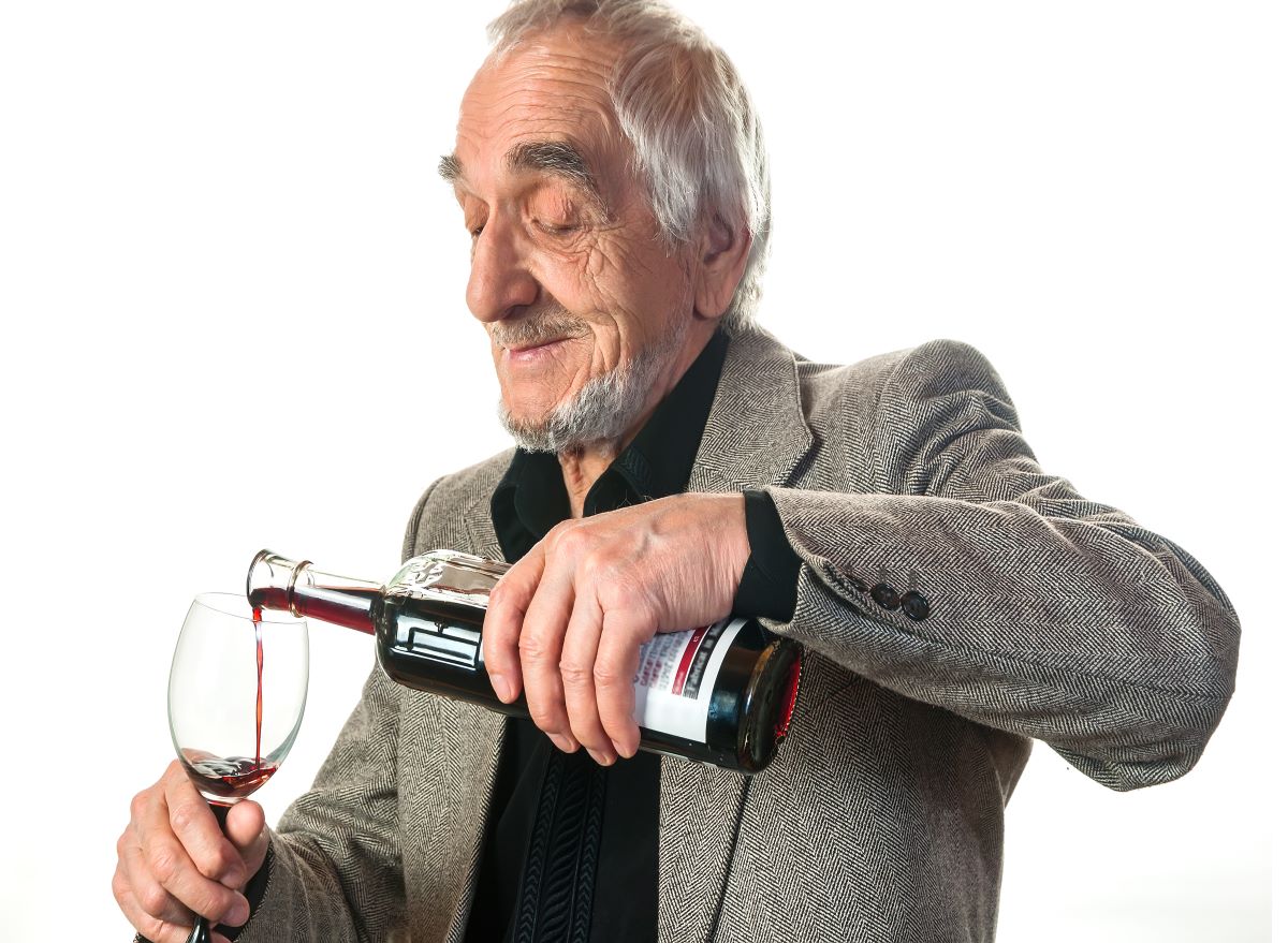 Man Drinking Red Wine