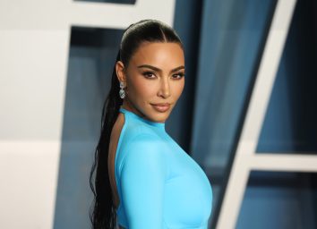 kim kardashian blue gown