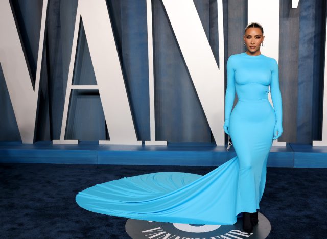 kim kardashian blue gown