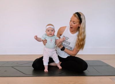 mother and child postpartum exercise