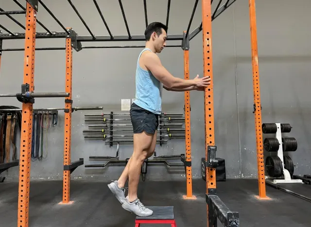 single leg calf raise