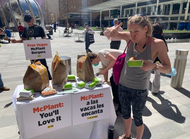 PETA giving away McPlants in Texas