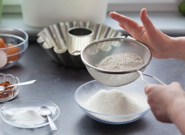 Sift your flour