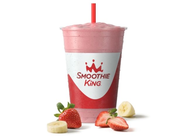 Smoothie King's 20 oz Hulk Strawberry