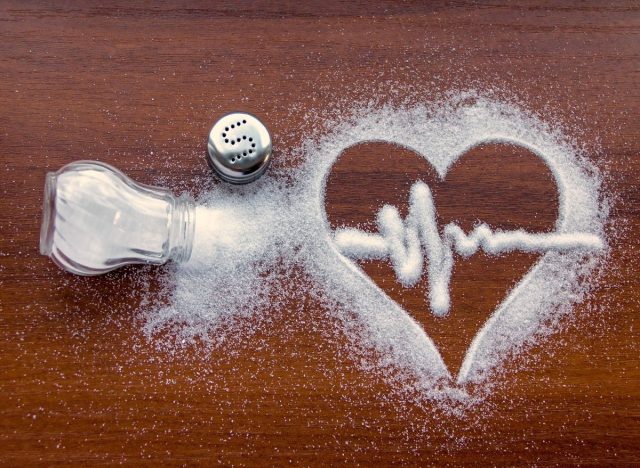 Salt turns into a heart