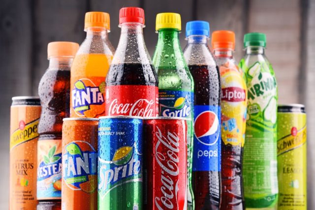 Array of Sugary Beverages