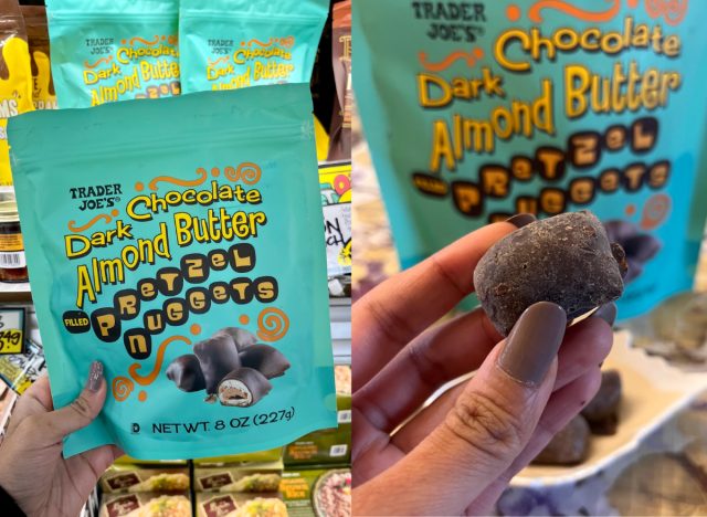 Trader Joe's Dark Chocolate Almond Butter Pretzel Nuggets